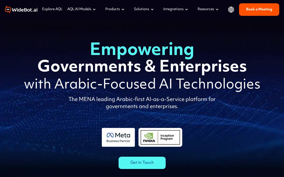 Widebot website preview