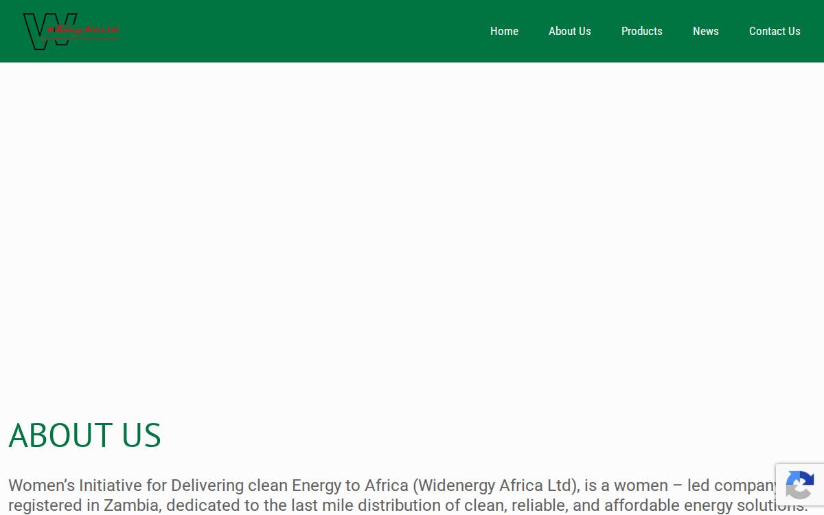 WidEnergy Africa Ltd website preview