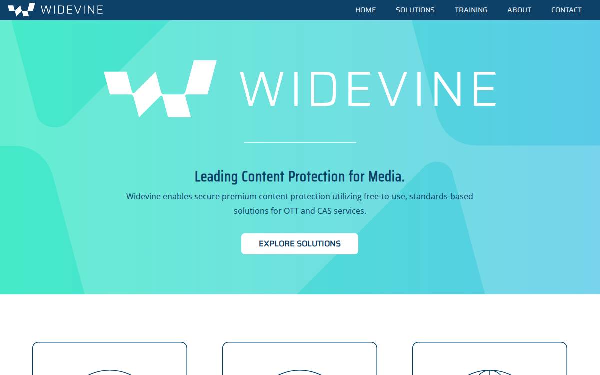 Widevine website preview