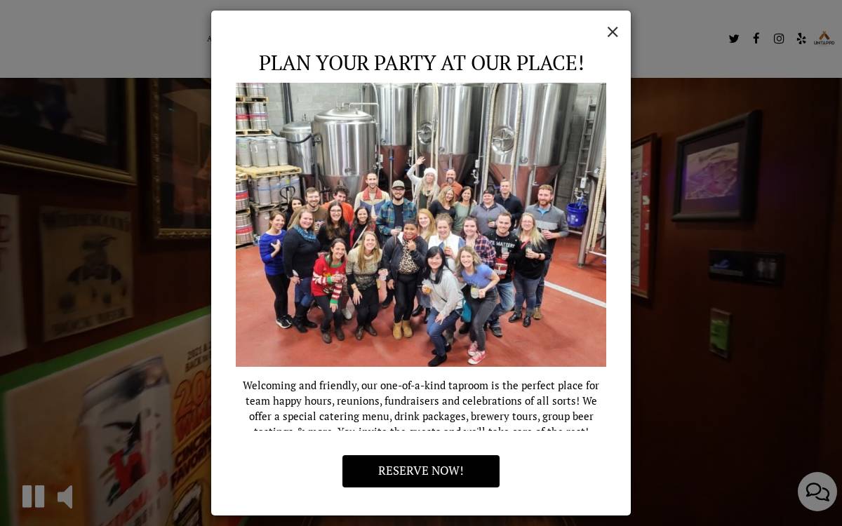 Wiedemann Brewery website preview