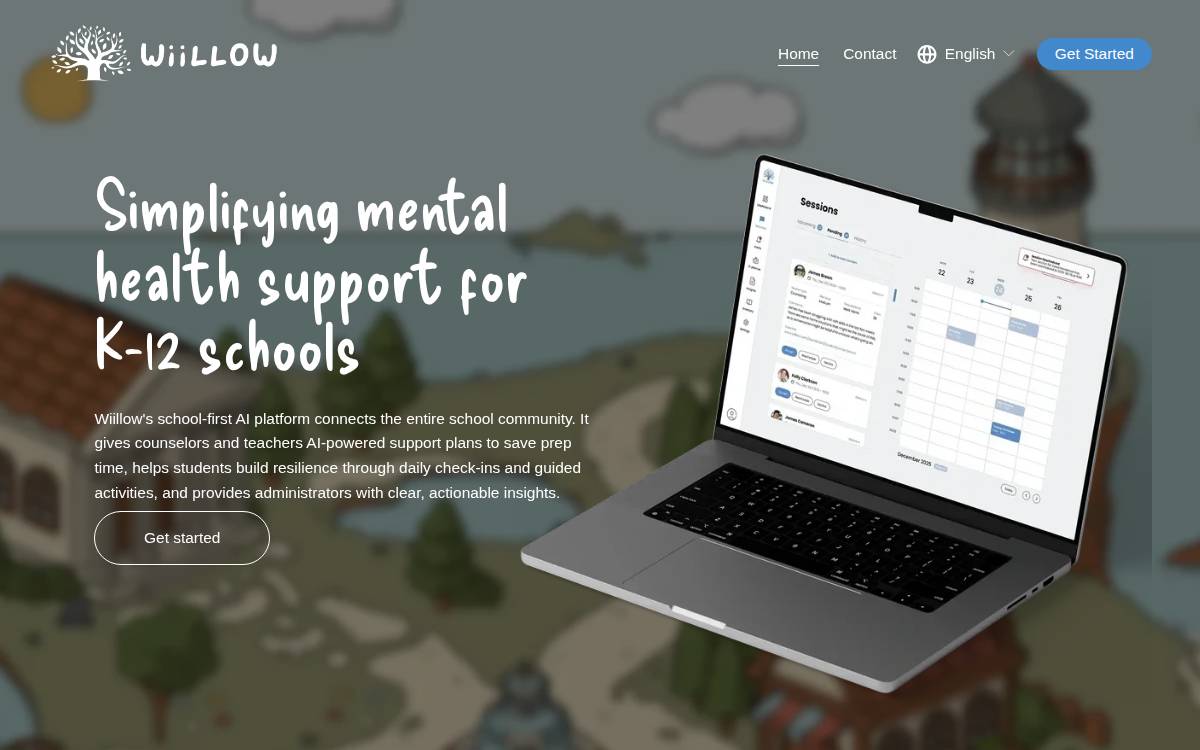 Wiillow website preview