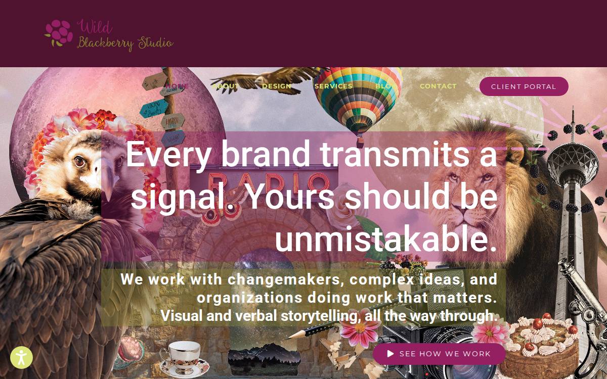 Wild Blackberry Studio website preview