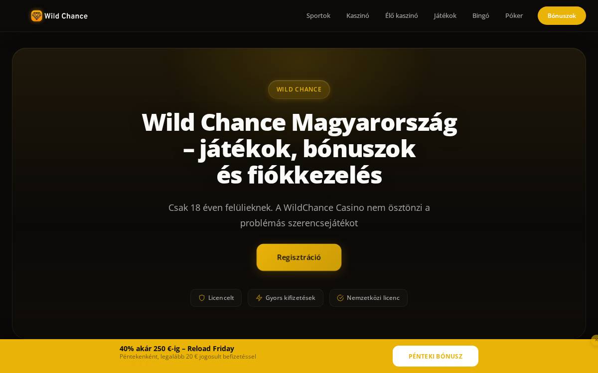 wild chance website preview