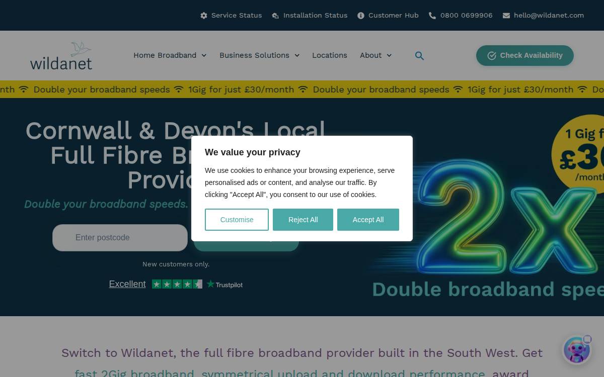 Wildanet website preview