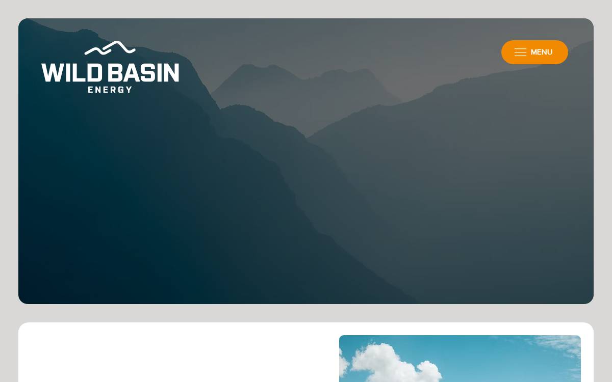 Wildbasinenergy website preview