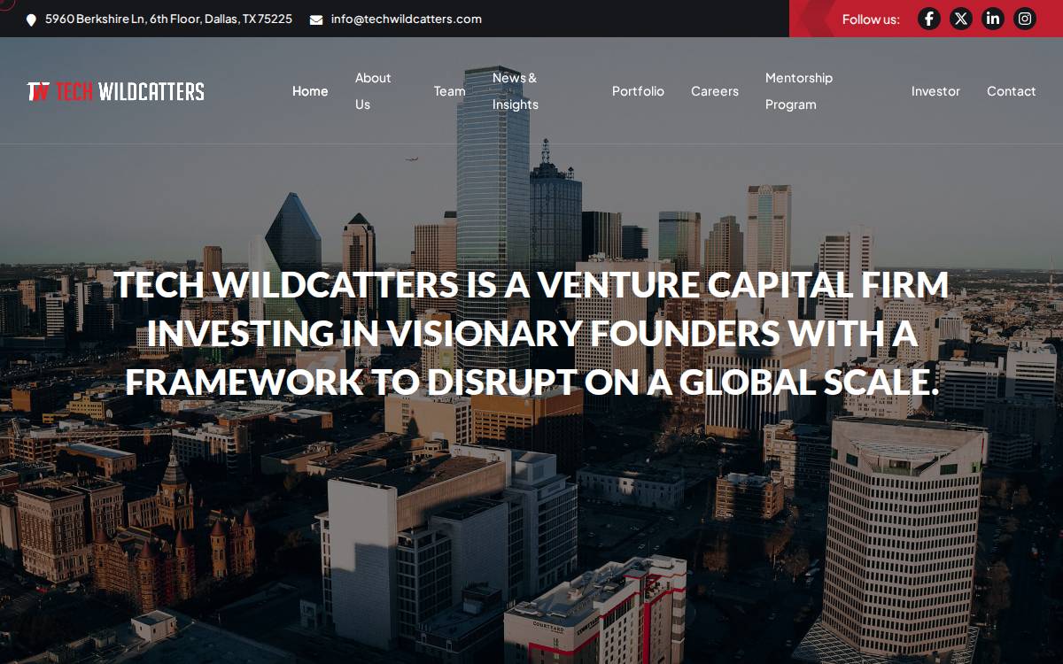 Wildcatters website preview
