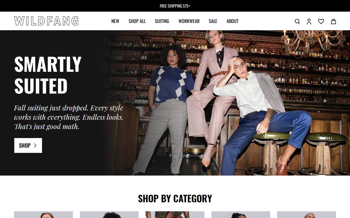 WILDFANG website preview