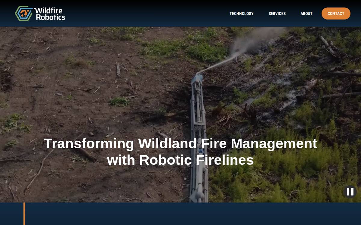 Wildfire Robotics website preview