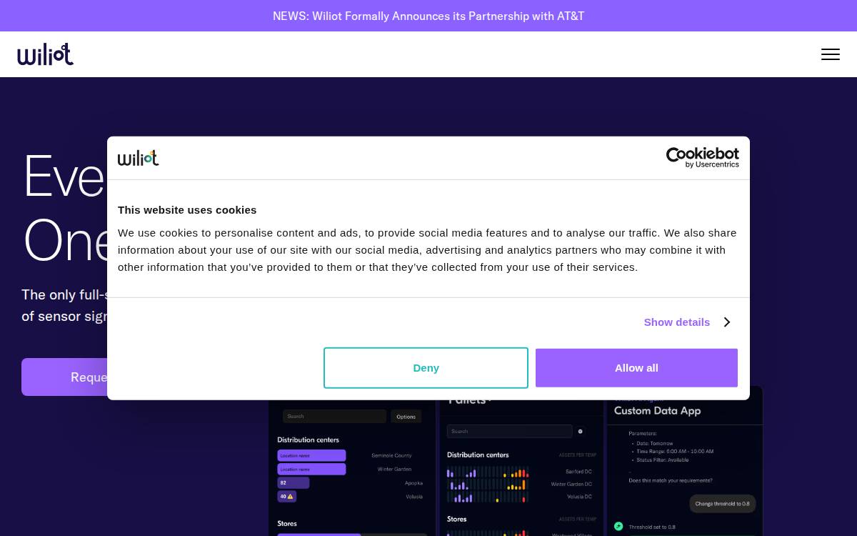 Wiliot website preview