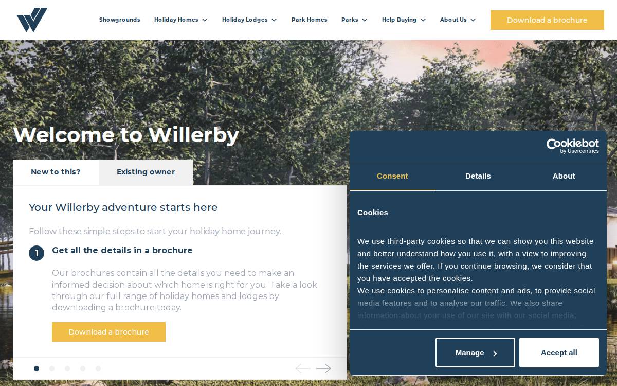Willerby website preview