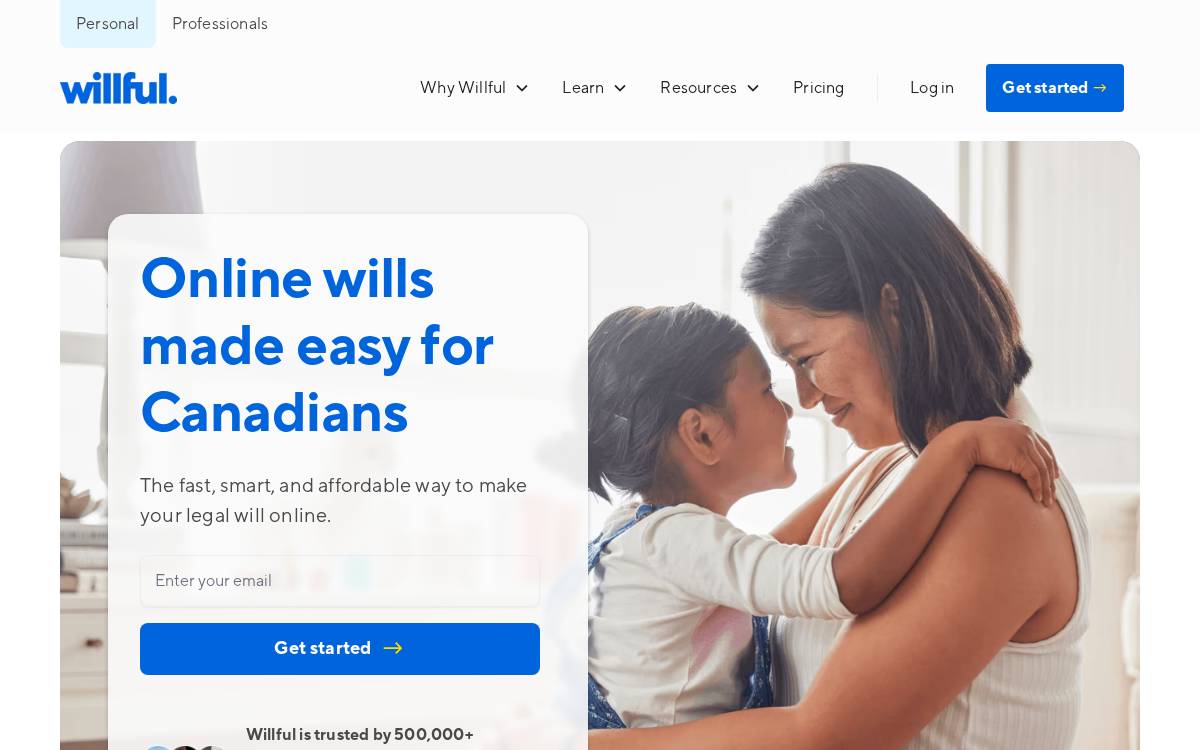 Willful Legal Tech website preview