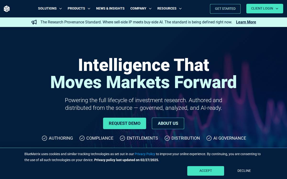William Blair Private Company Spotlight: LightDeck website preview