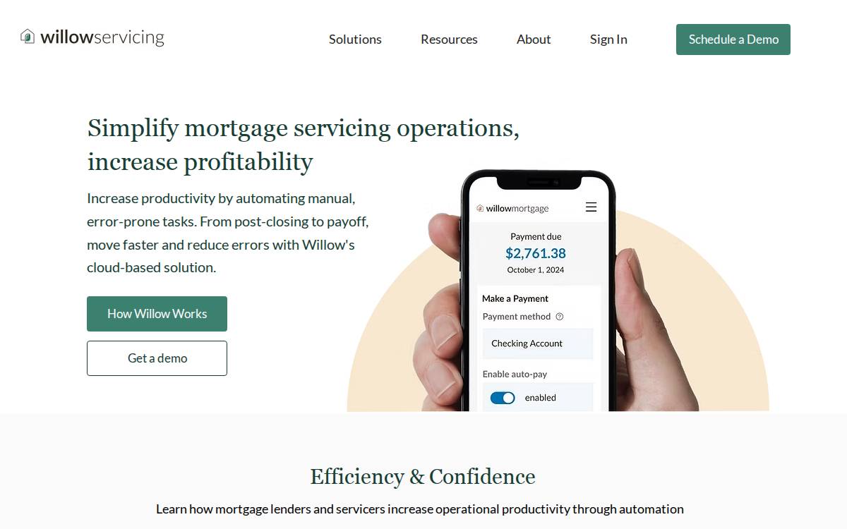 willow website preview