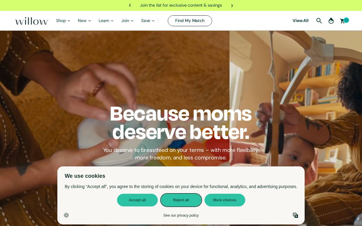 Willow website preview