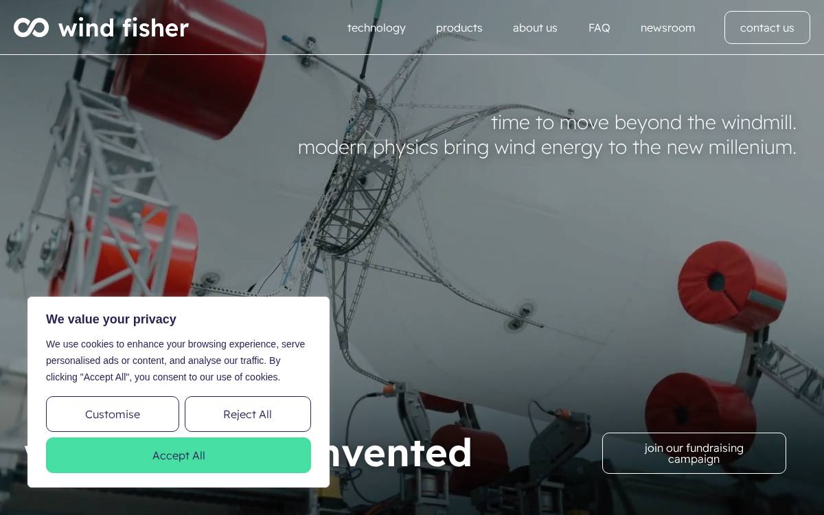 Wind Fisher website preview