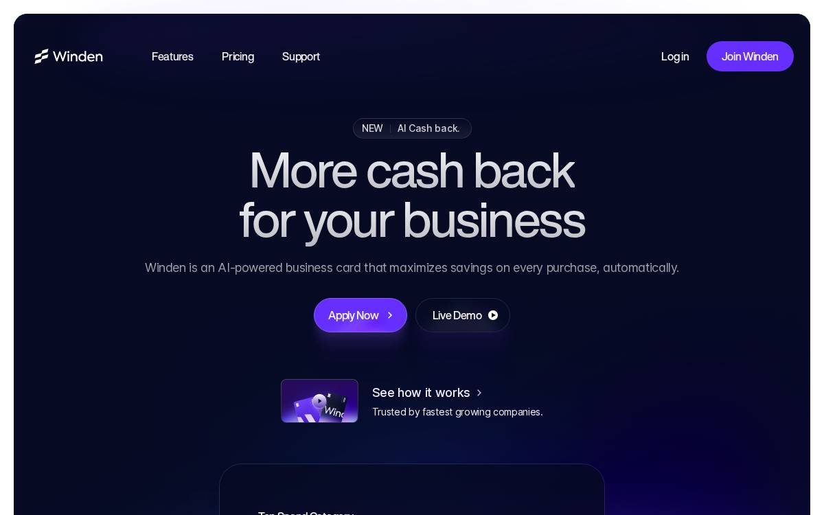 Winden website preview