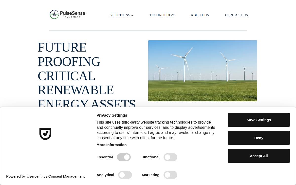 WindESCo website preview