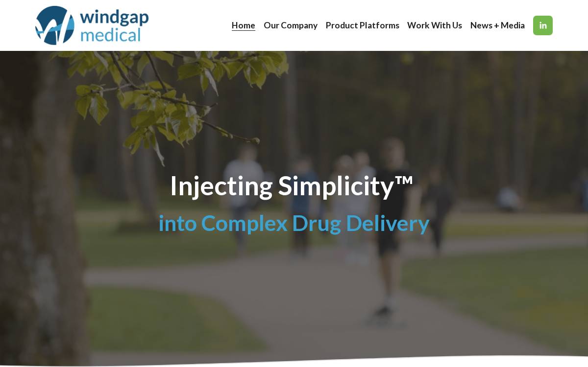 Windgap Medical website preview