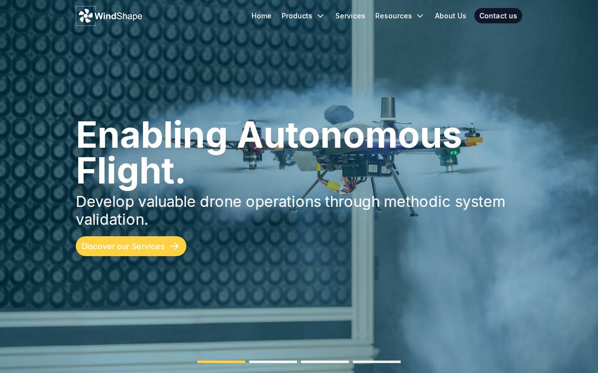 Windshape website preview