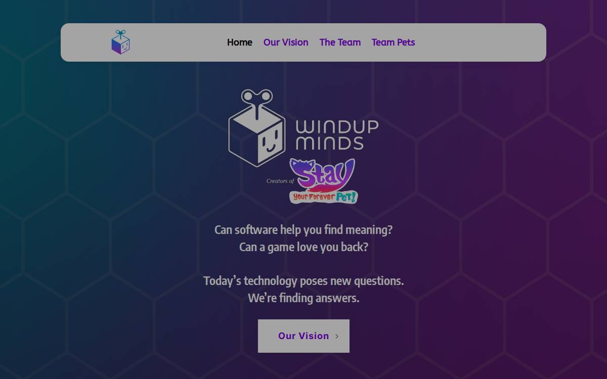 Windup Minds website preview