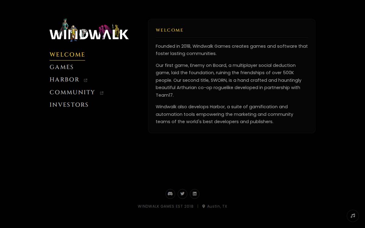 Windwalk website preview