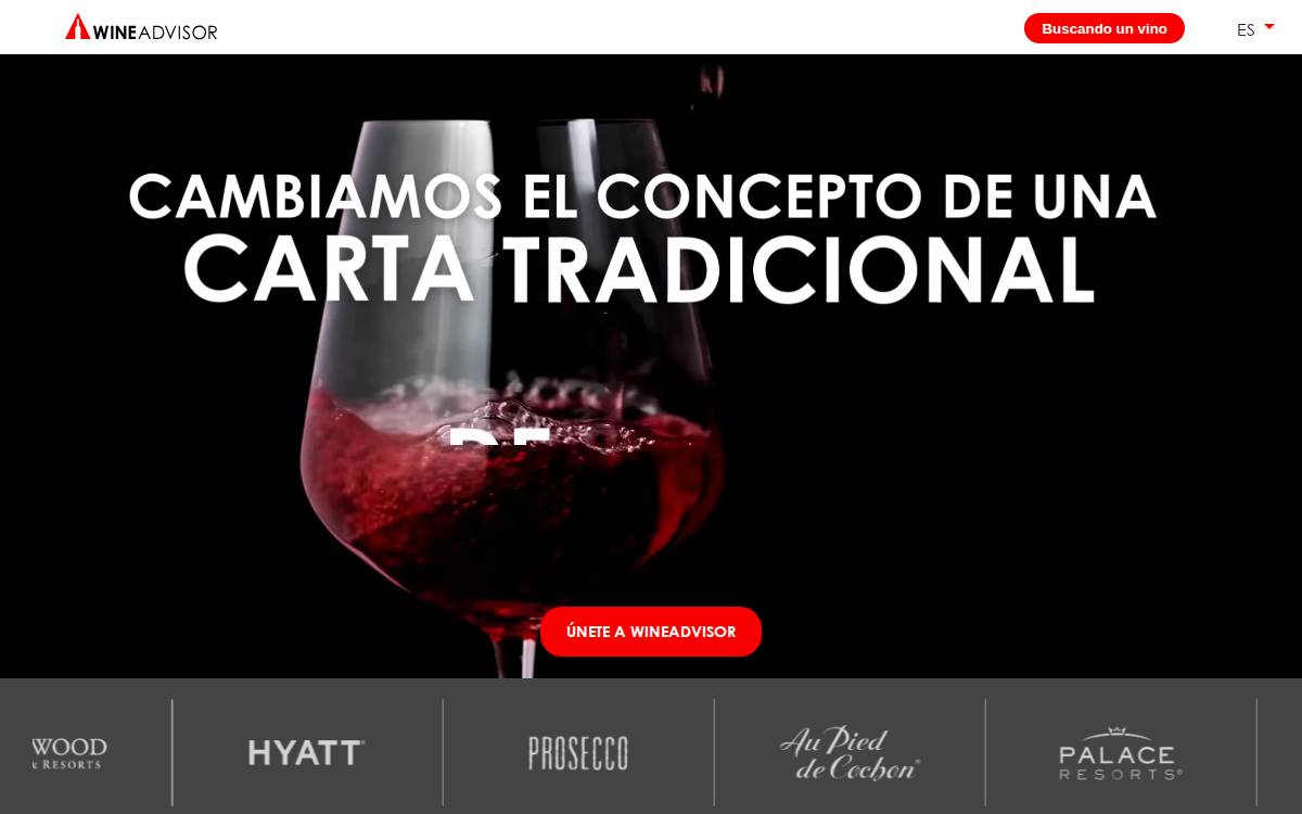 WineAdvisor website preview