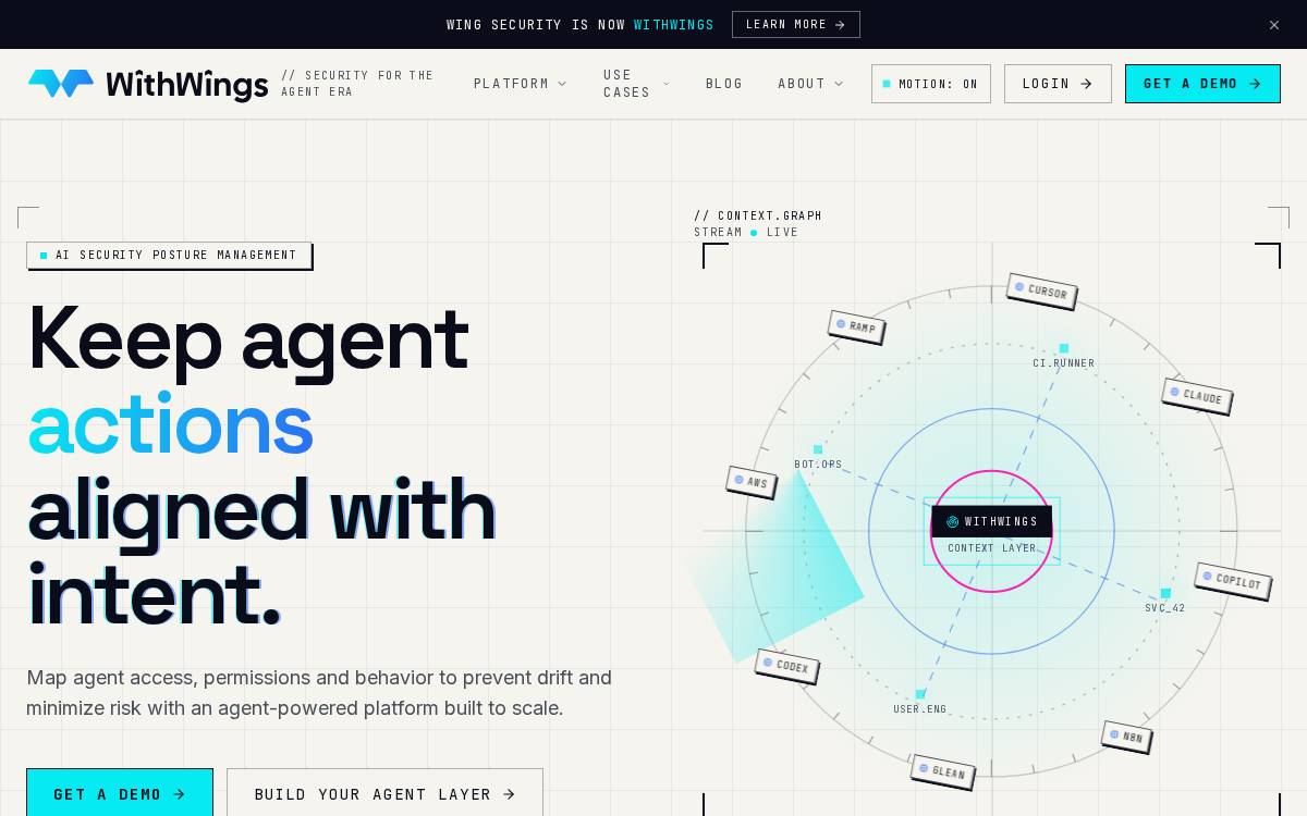 Wing Security website preview