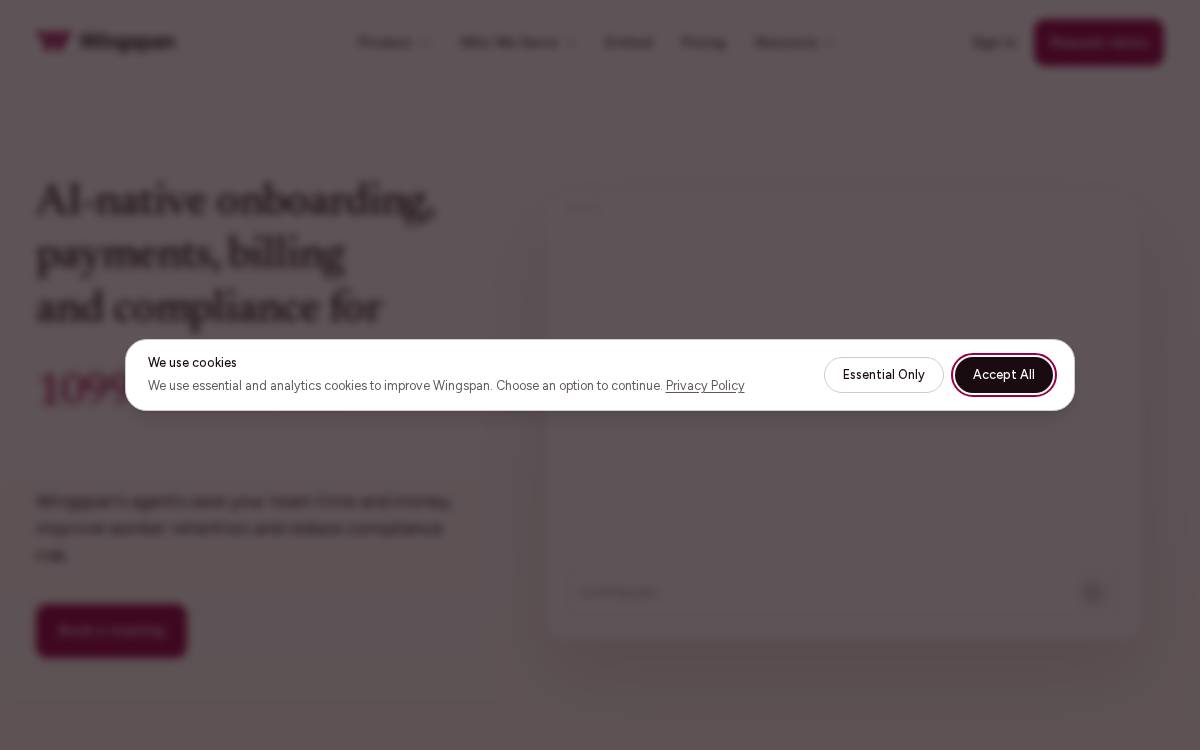 Wingspan website preview