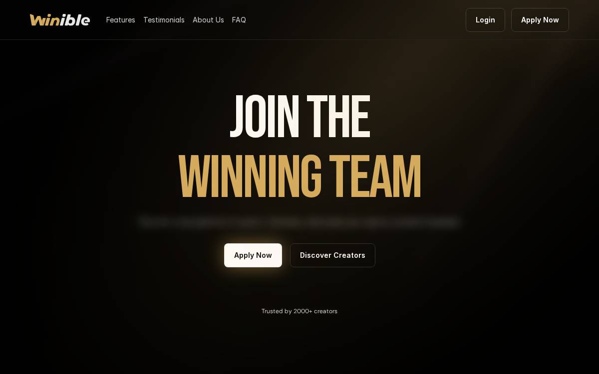 Winible website preview