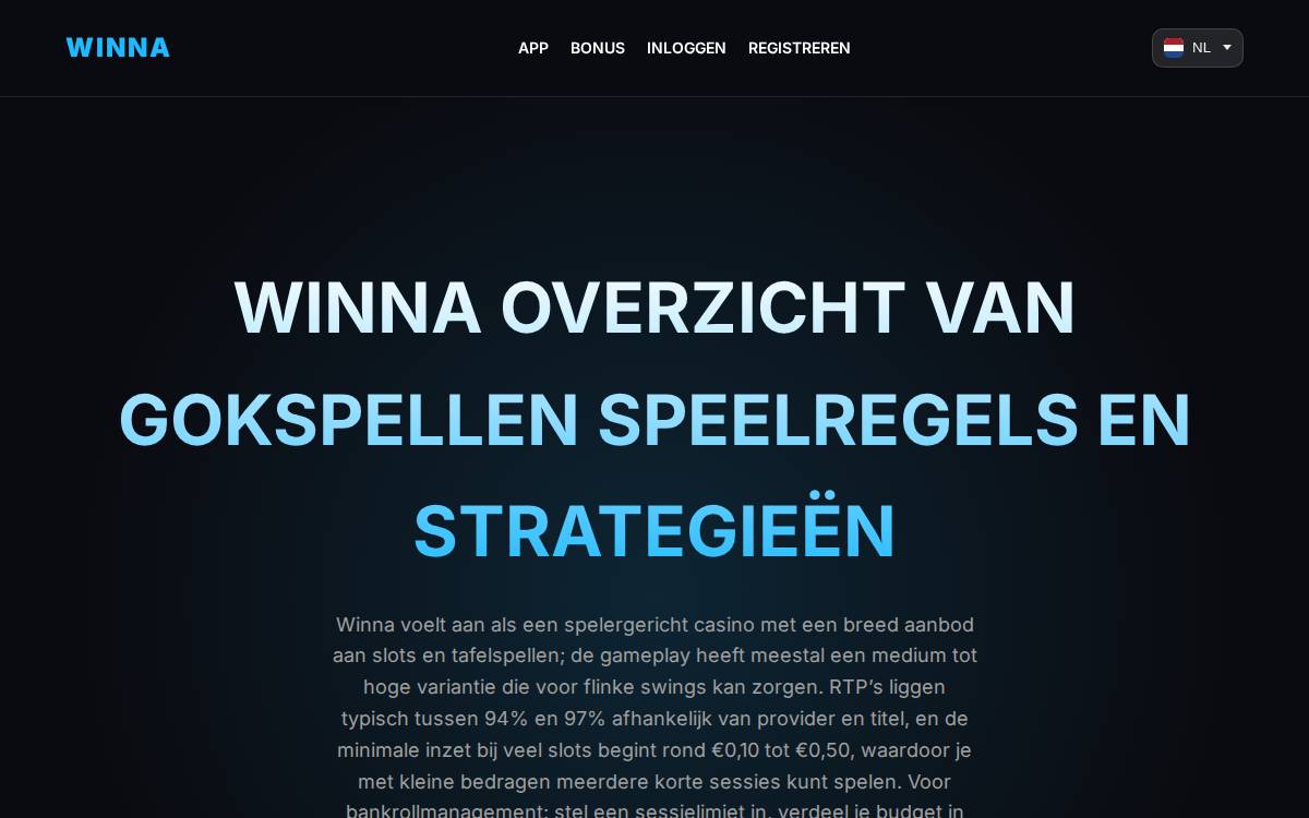 winna website preview