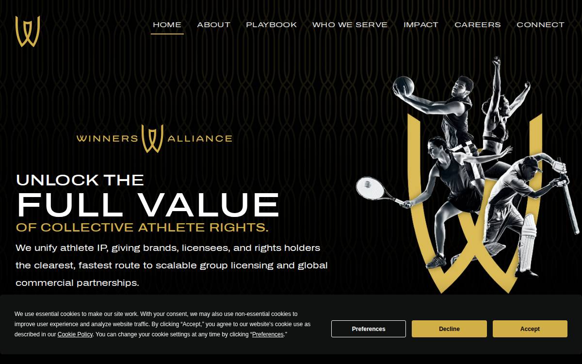 Winners Alliance website preview