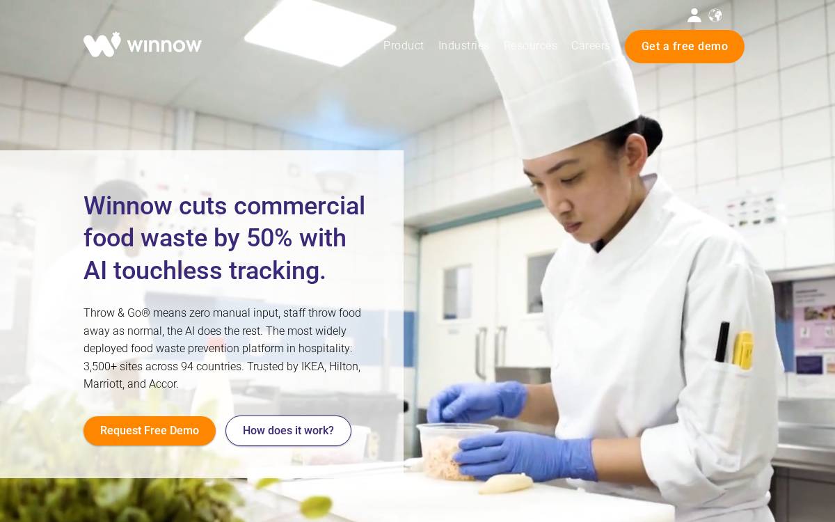 Winnow Solutions website preview