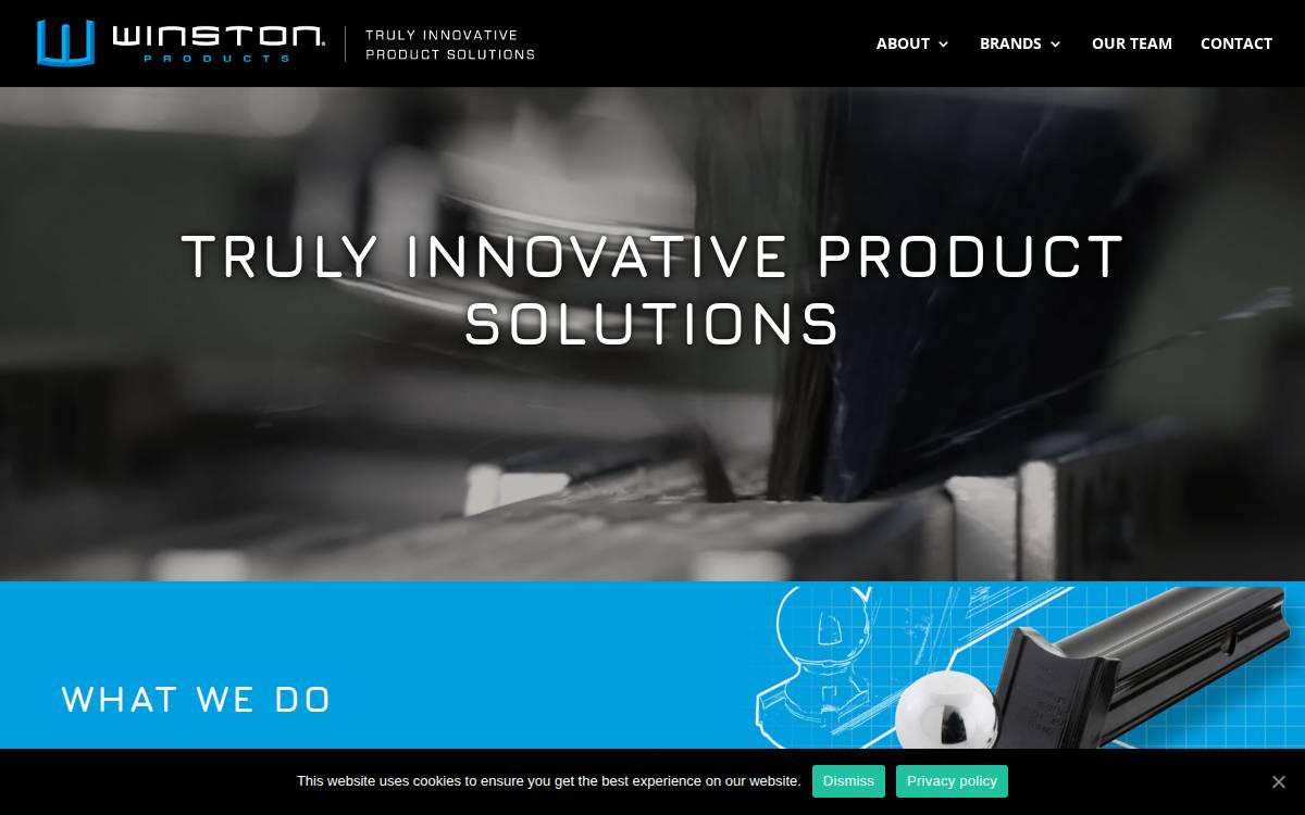 Winston Products website preview