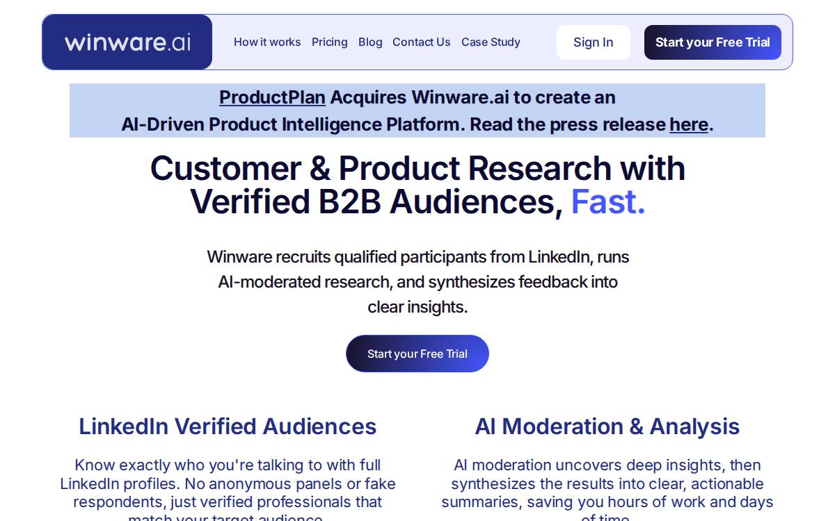 Winware website preview
