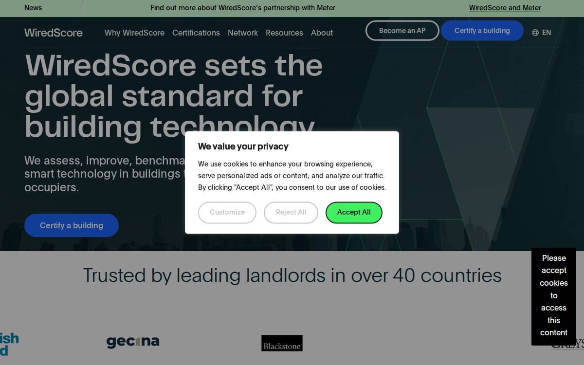 WiredScore website preview