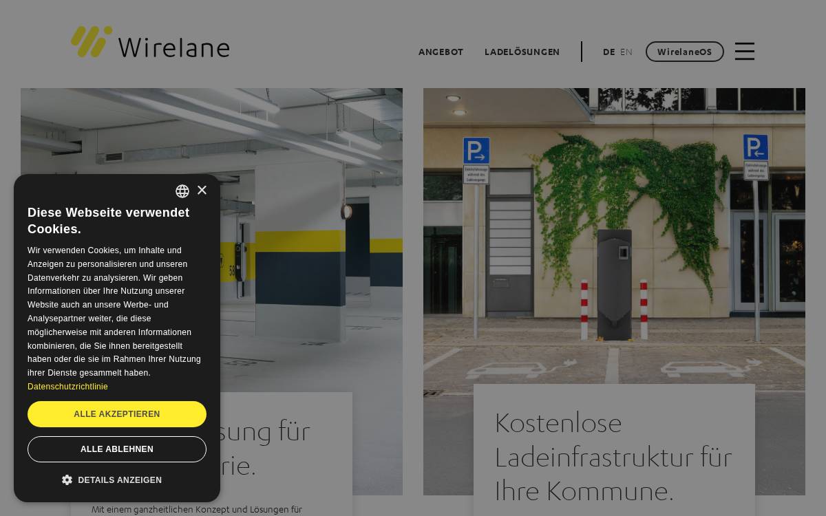 Wirelane website preview