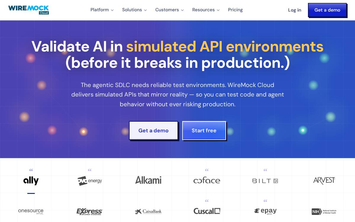 Wiremock website preview