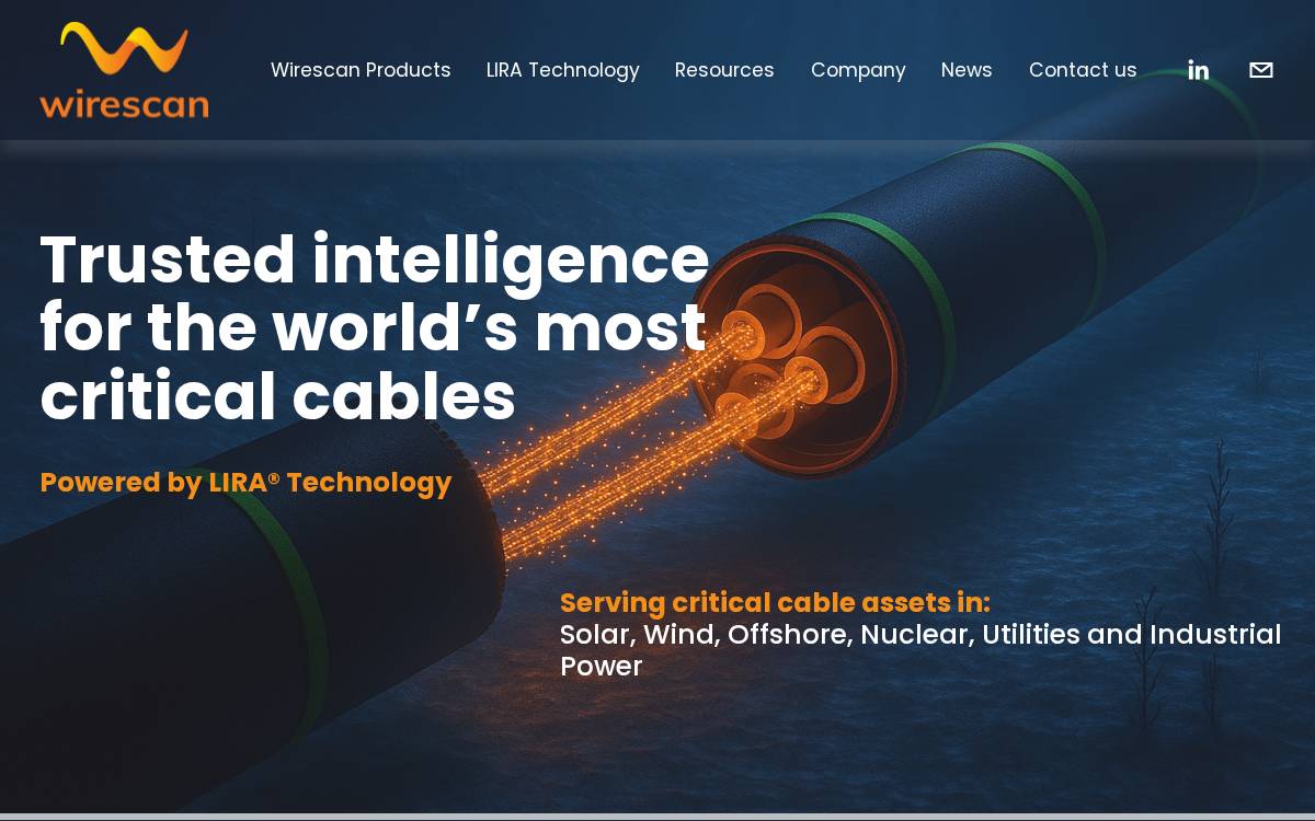 Wirescan website preview