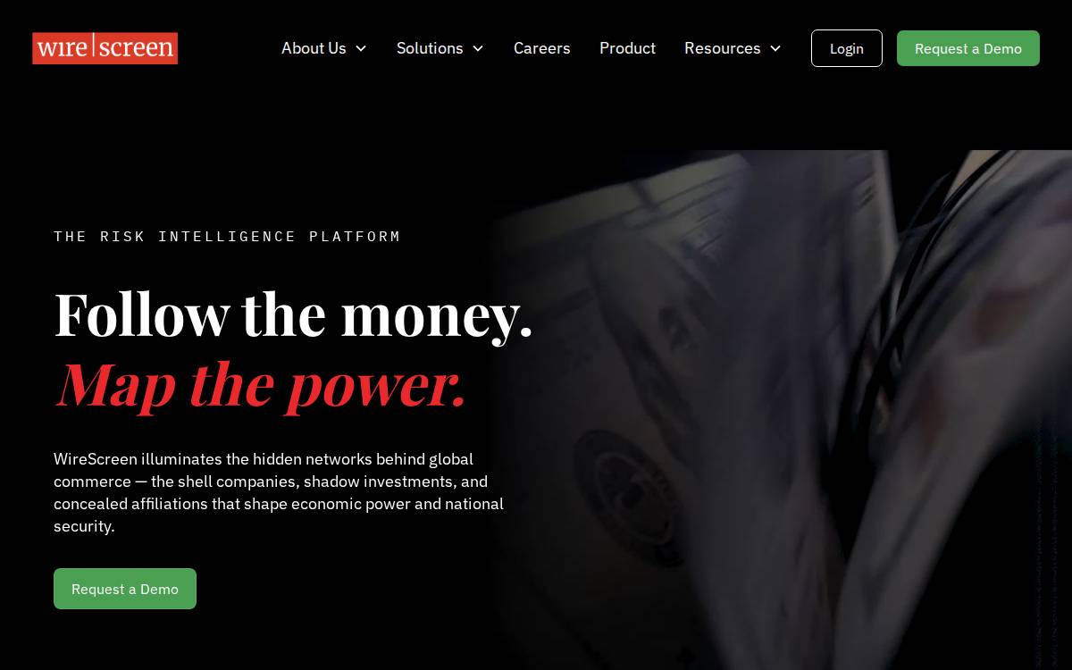 WireScreen website preview