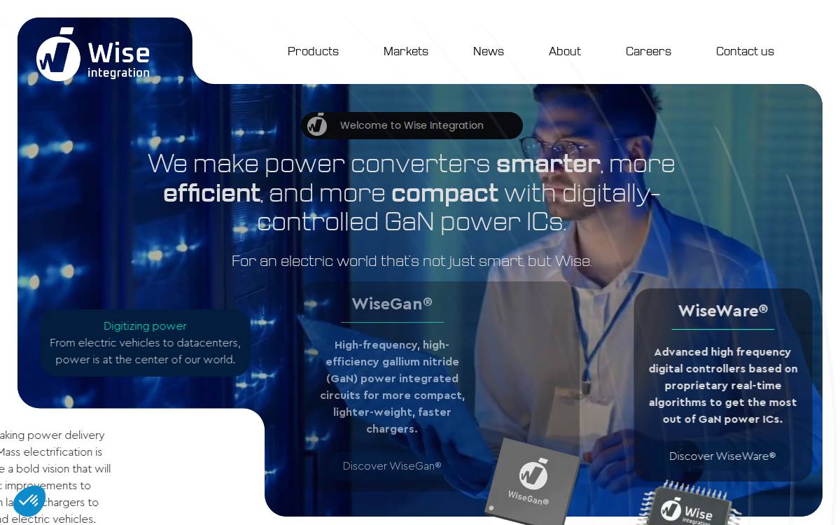Wise Integration website preview
