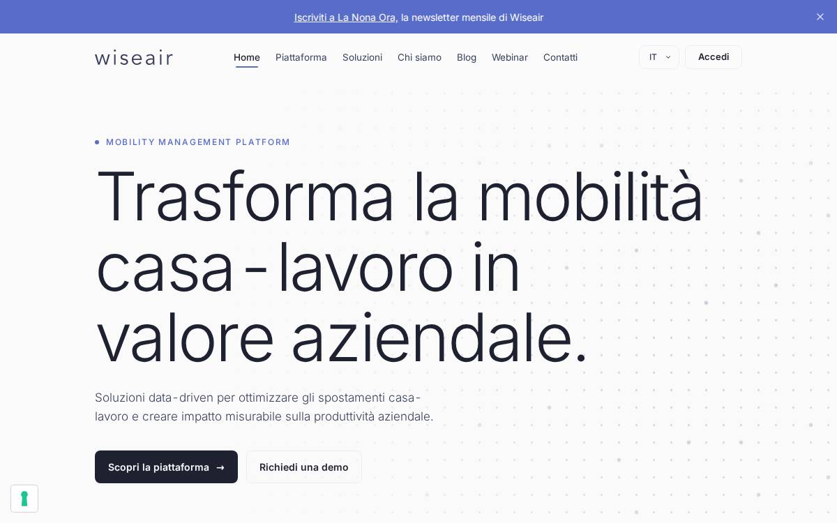 Wiseair website preview