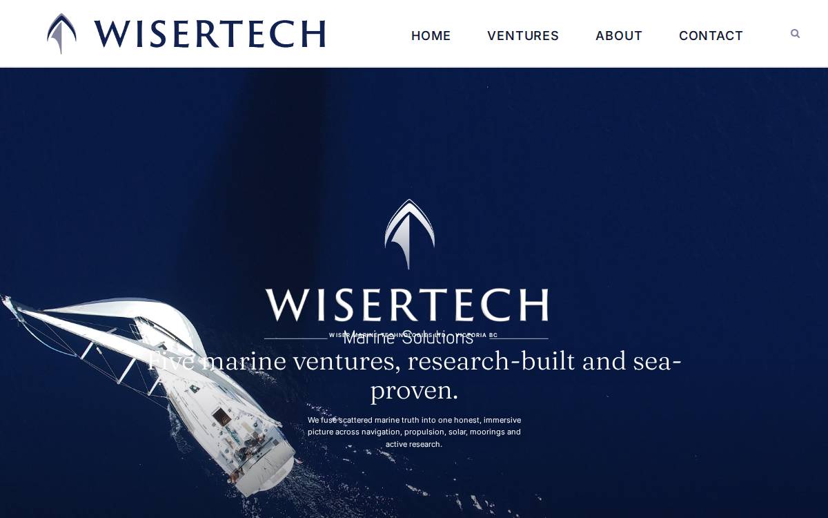 Wiser Marine Technologies website preview