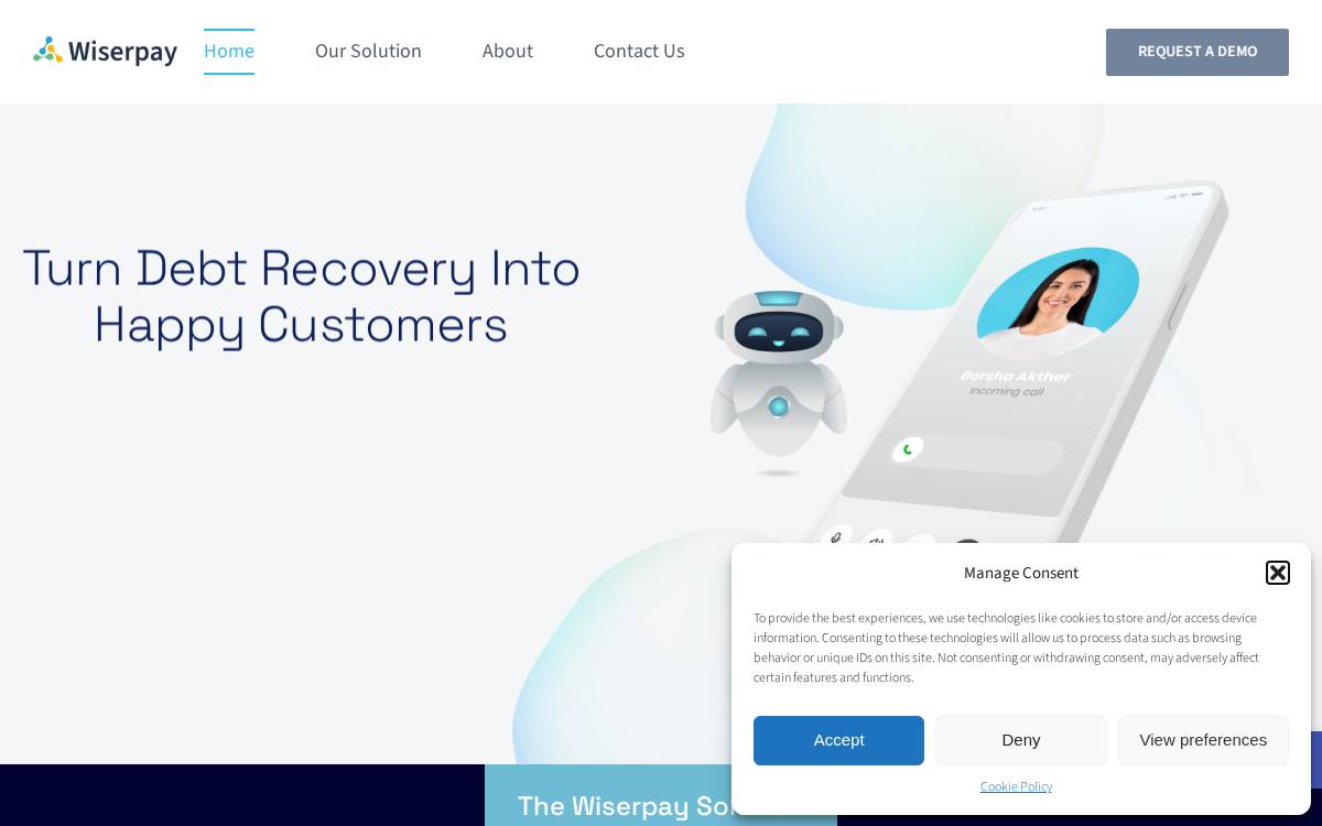 Wiserpay website preview