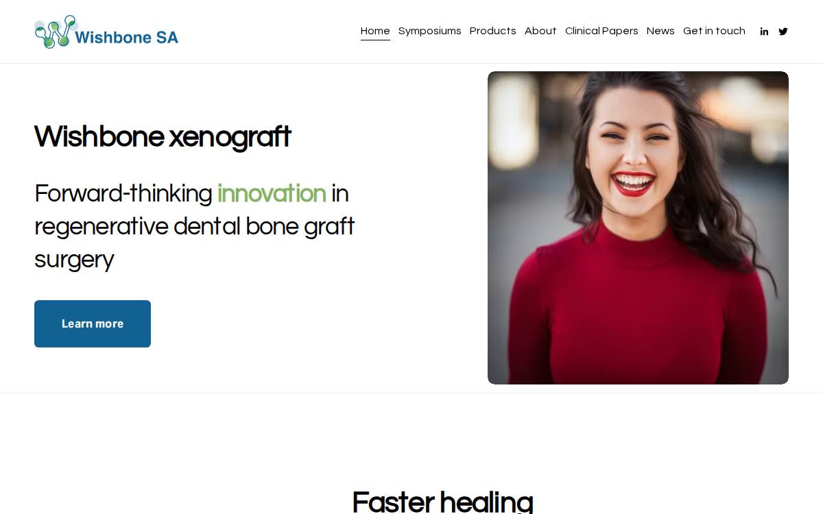 Wishbone website preview