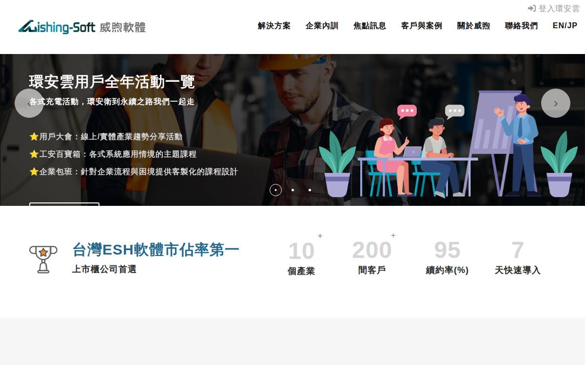 WishingSoft website preview