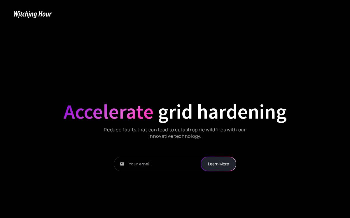Witching Hour website preview