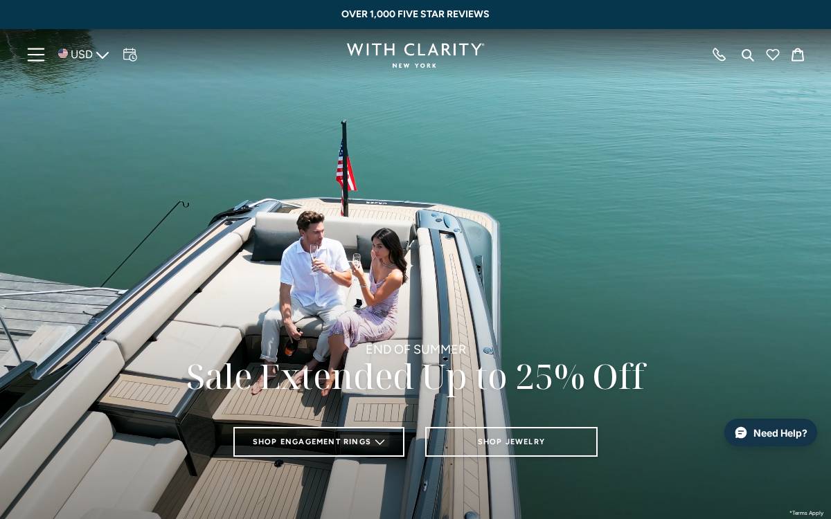 With Clarity website preview