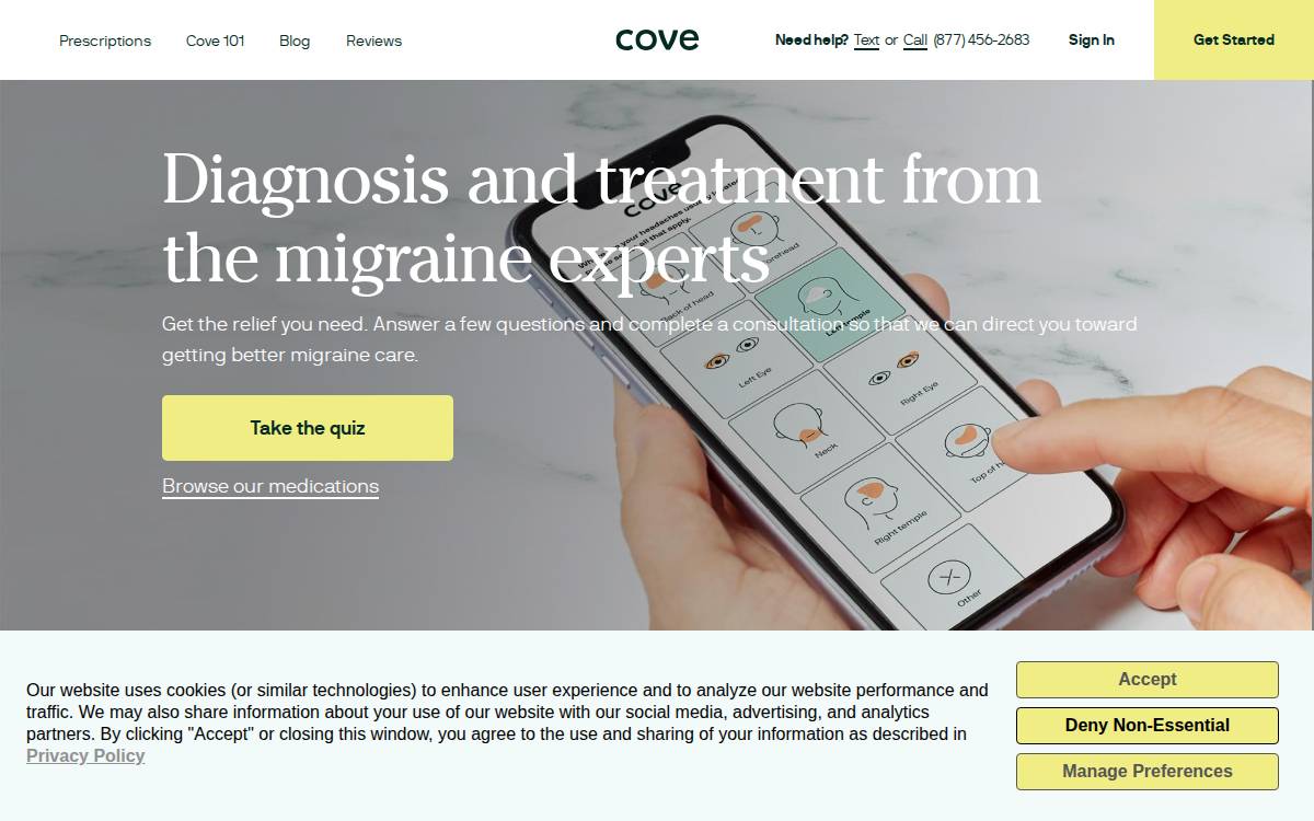 Withcove website preview