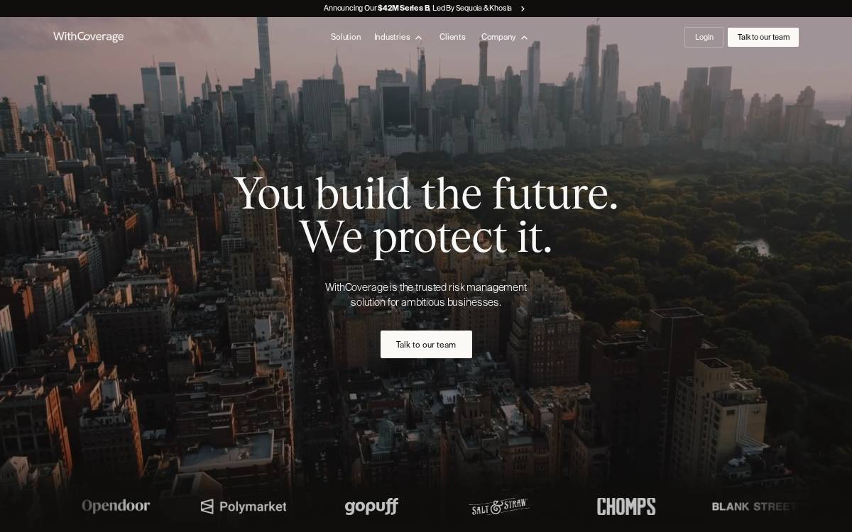 WithCoverage website preview