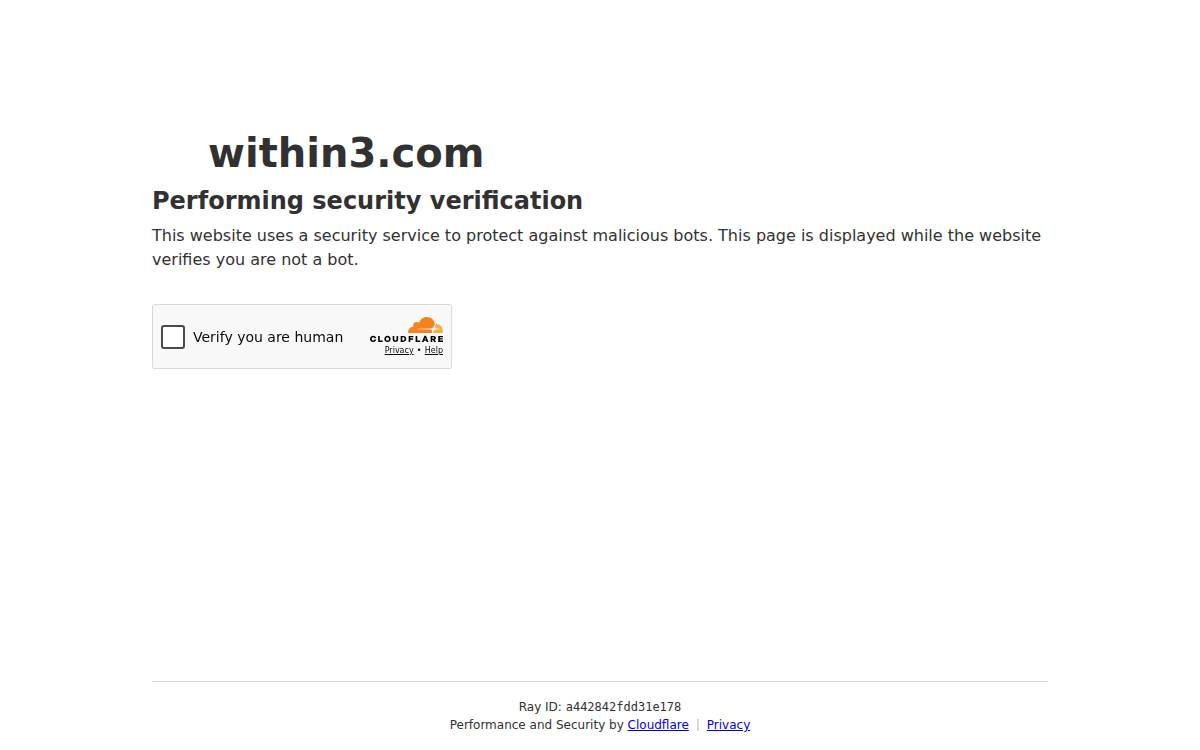 Within3 website preview